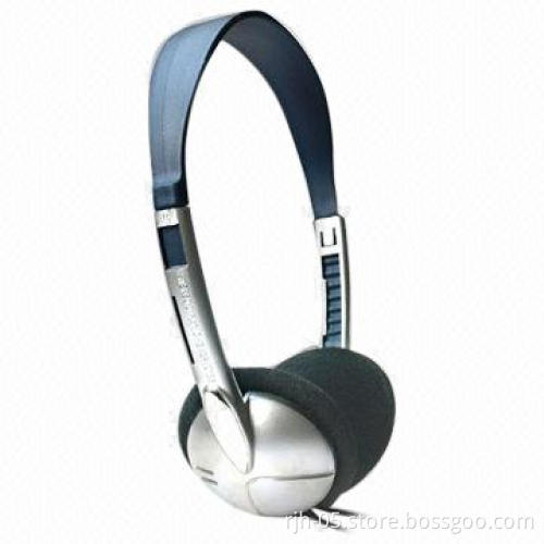 Super bass sound long wired computer headset headphone